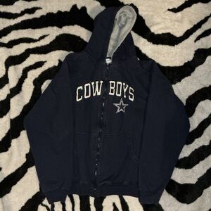 Vintage Dallas Cowboys Women's Zip Up Hoodie